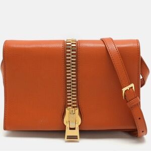 Tom Ford Orange Leather Crossbody Bag